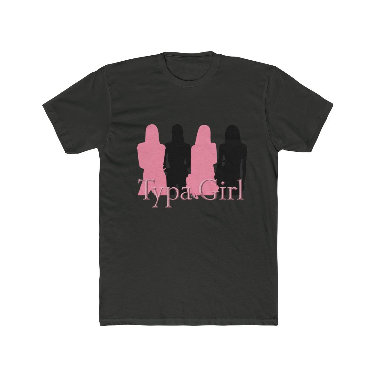 Silhouette design inspired by the group Blackpink during the typa girl era T Shirt - alternate angle 3, merchandise