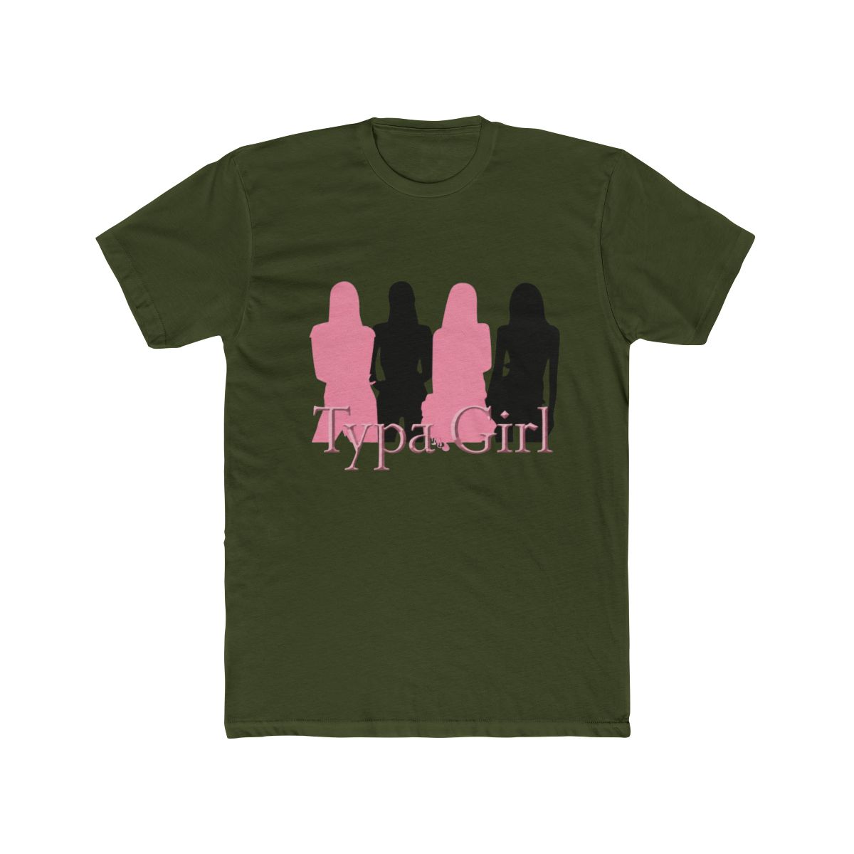 Silhouette design inspired by the group Blackpink during the typa girl era T Shirt - alternate angle 2, merchandise