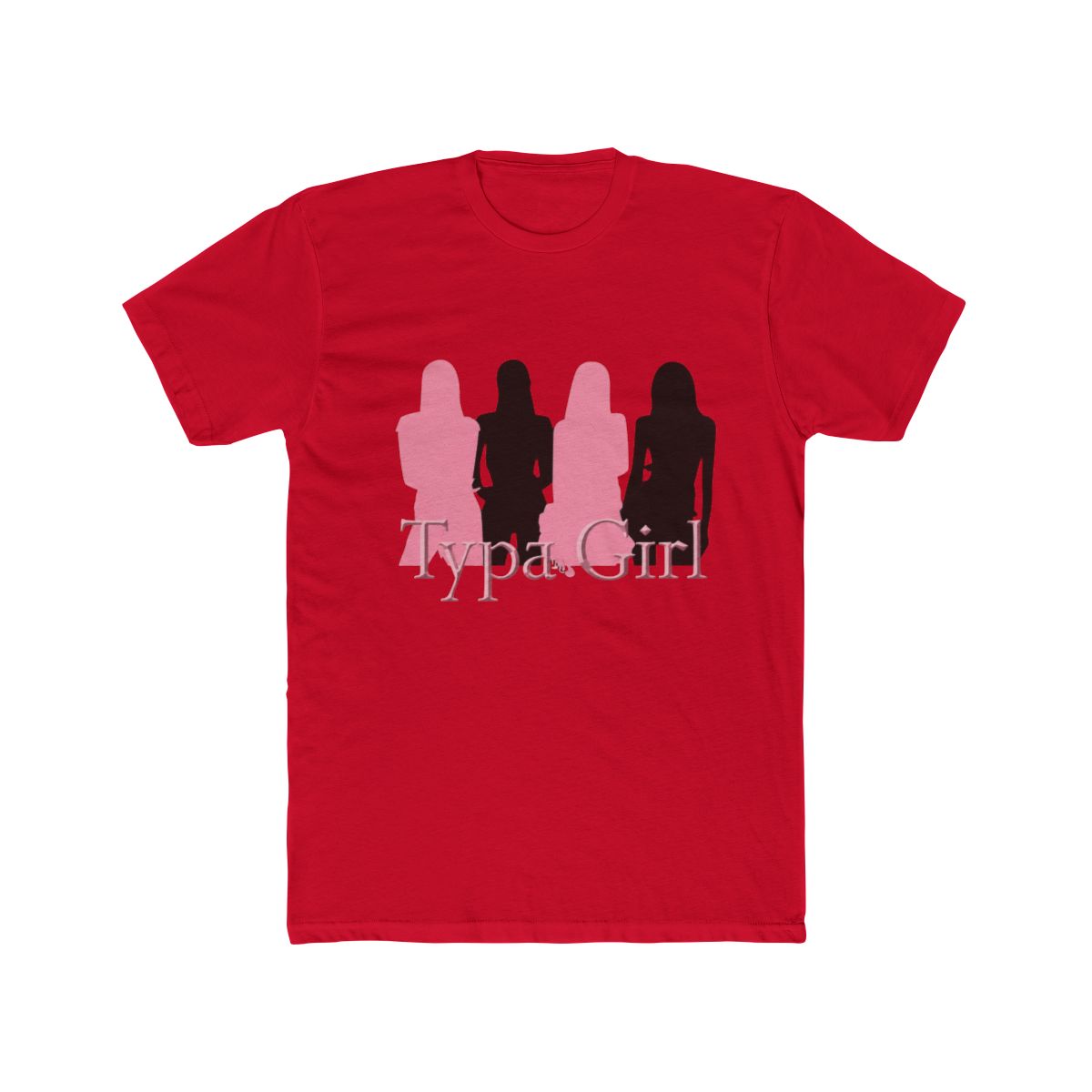 Silhouette design inspired by the group Blackpink during the typa girl era T Shirt - alternate angle 5, merchandise