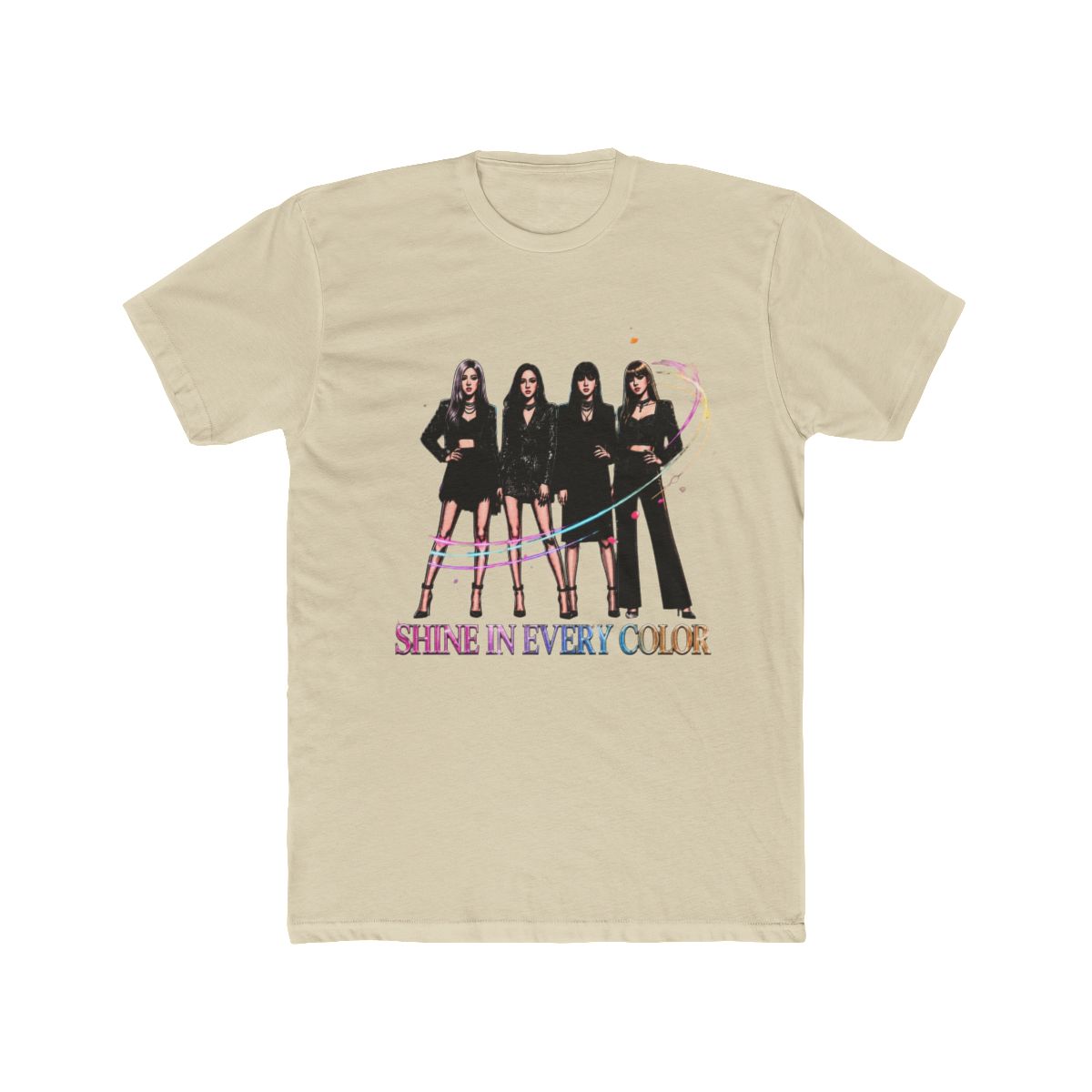 Blackpink K-Pop Shine Fashion Art Print T Shirt - alternate angle 5, merchandise