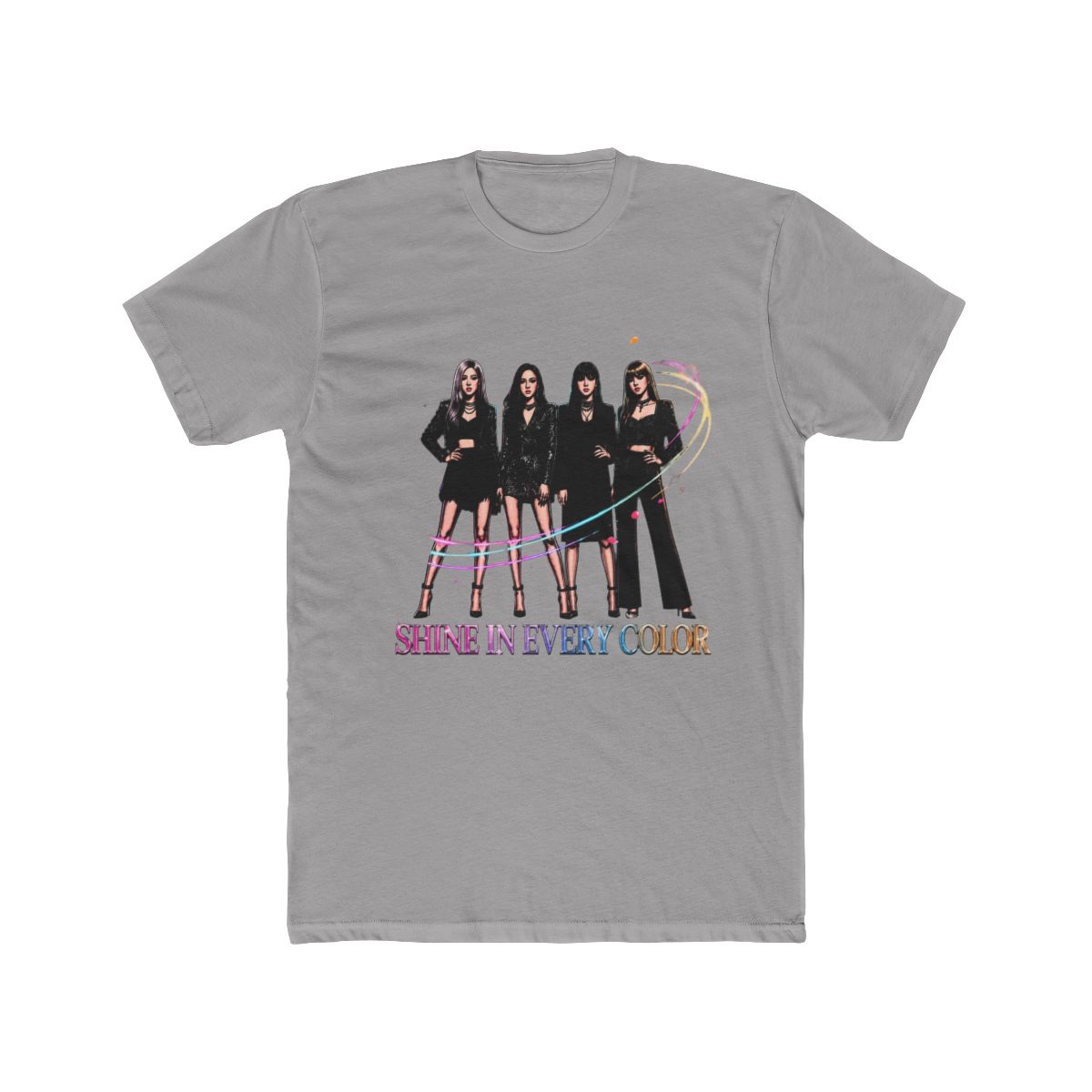 Blackpink K-Pop Shine Fashion Art Print T Shirt - alternate angle 3, merchandise